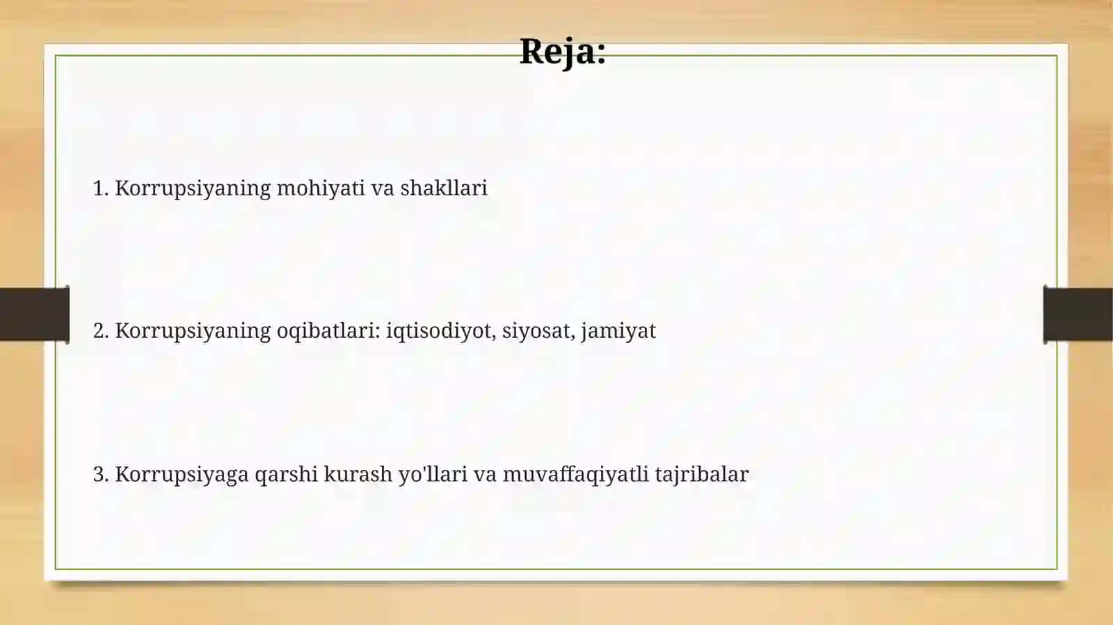 Korrupsiyaning mohiyati va uning oqibatlari 2