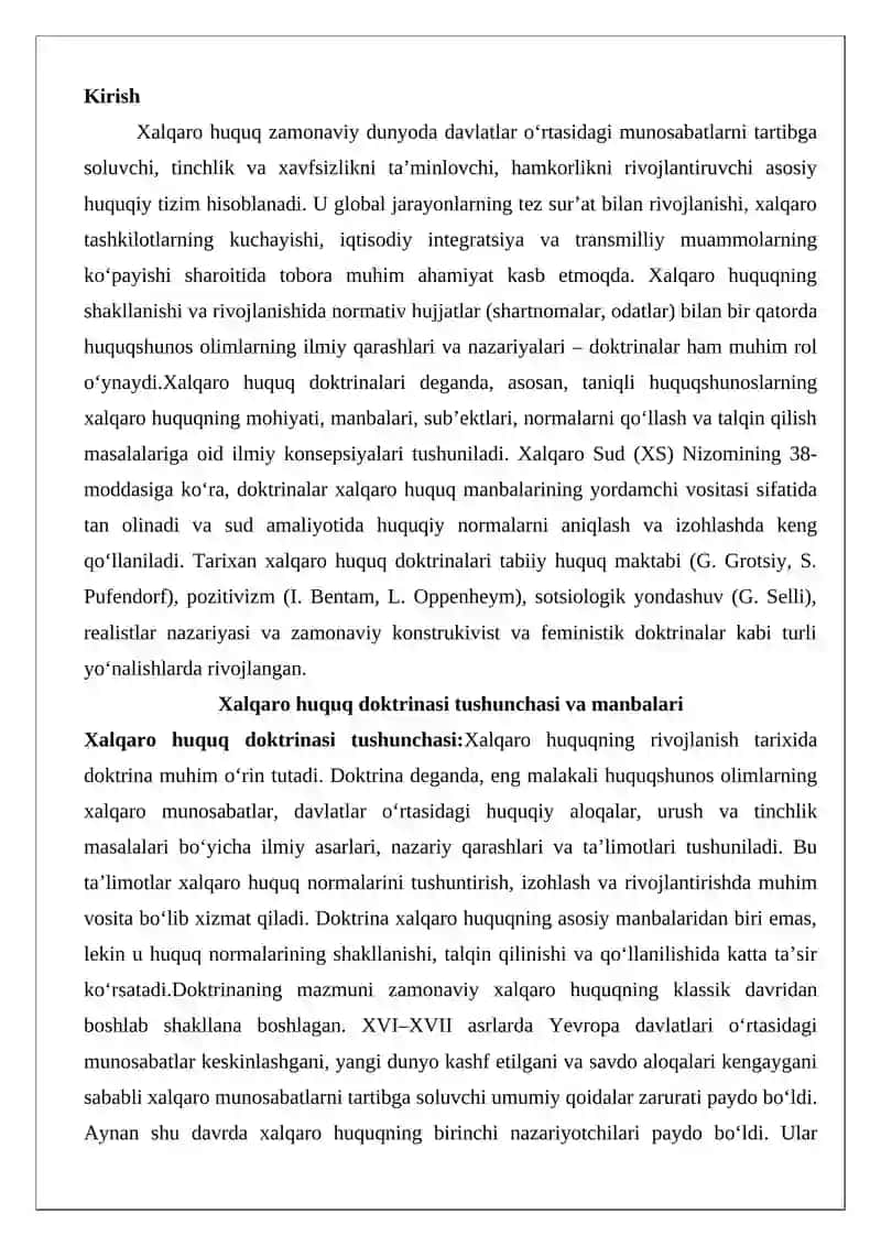 Xalqaro huquq doktrinalari 2