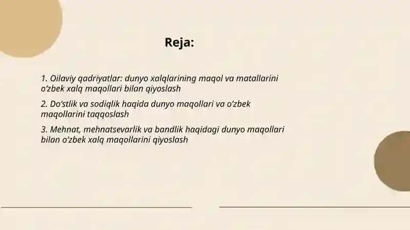 Dunyo xalqlari maqol va matallarni oʻzbek xalq maqollari bilan qiyoslash 2