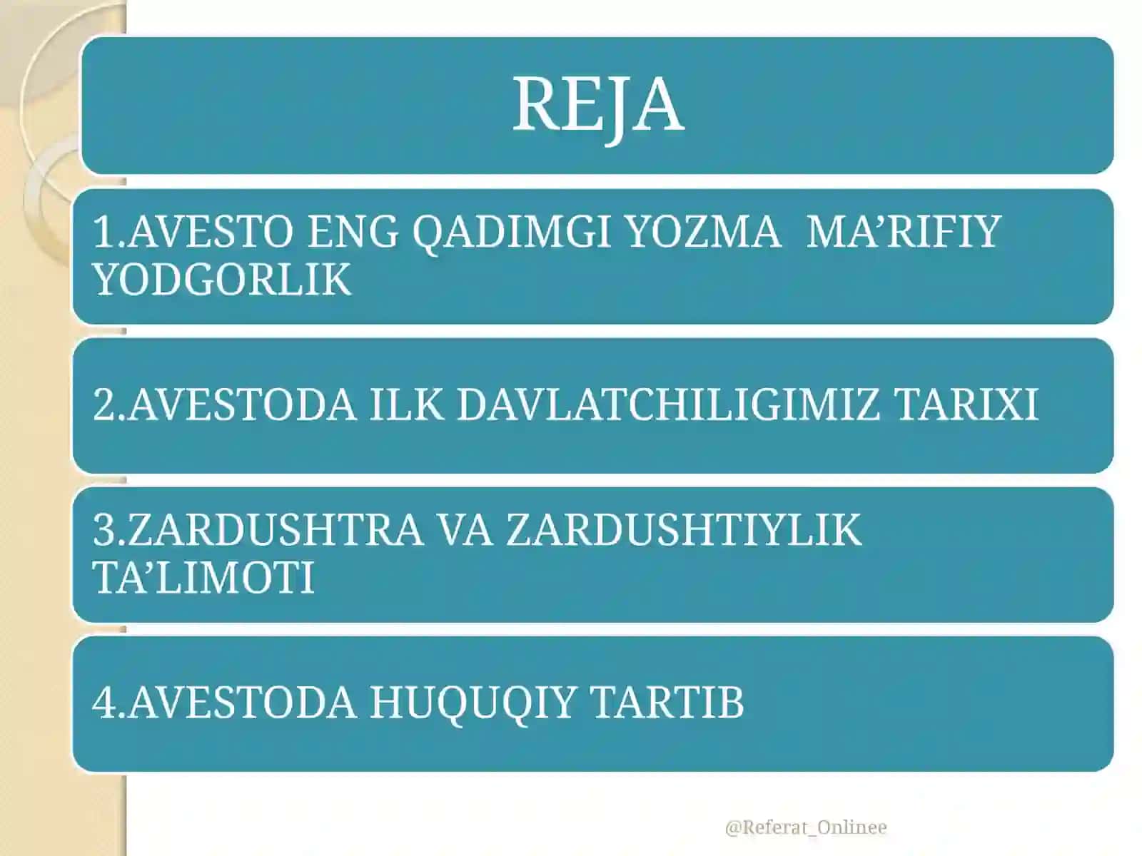 Avesto qayerda paydo bo'lgan? 2