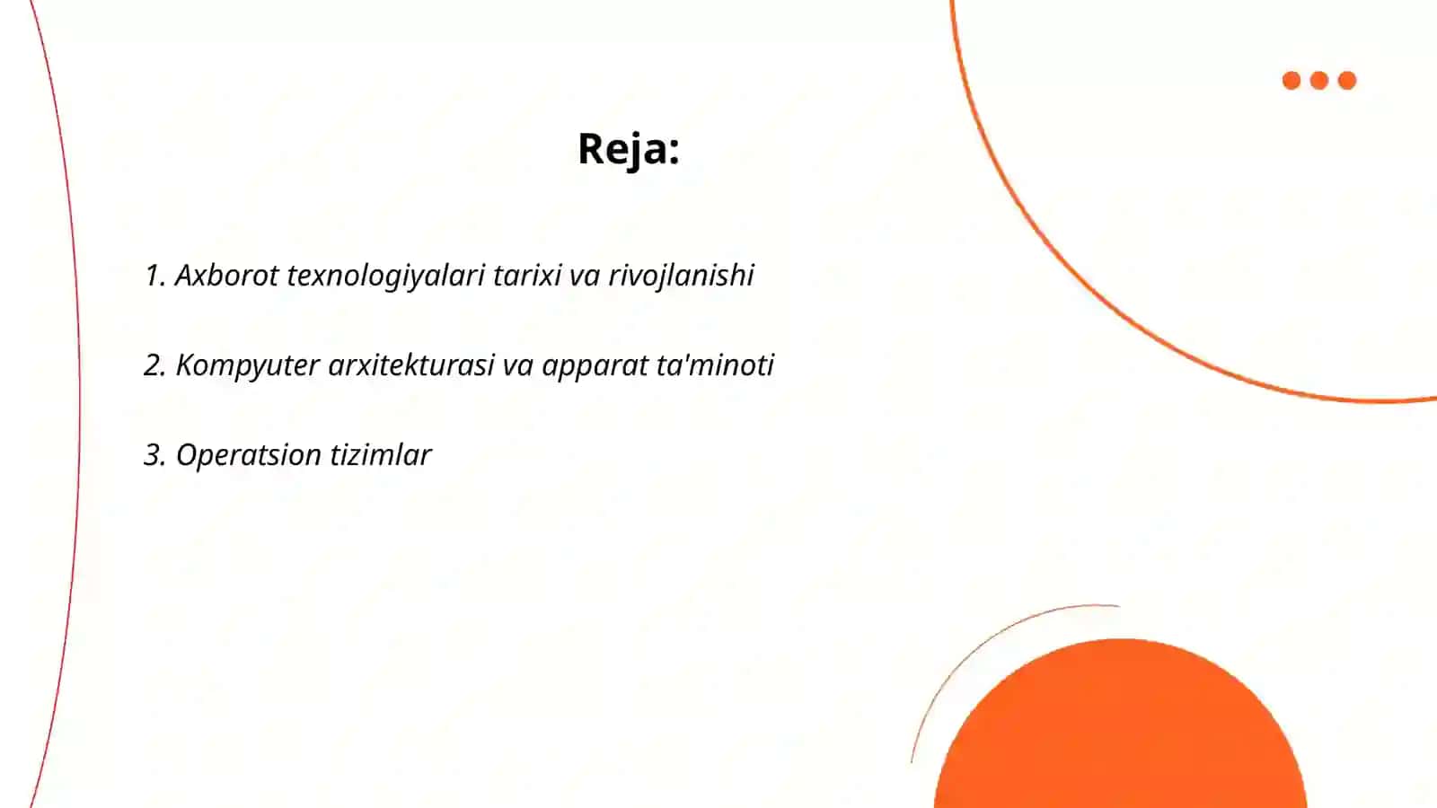 Taqdimotlar / Informatika va AT 2