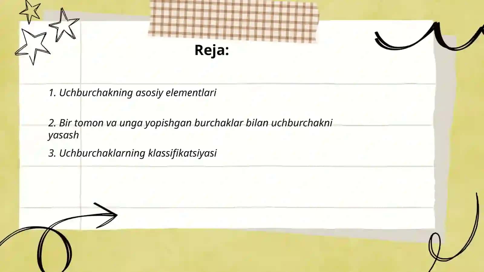 Uchburchakning asosiy elementlari 2
