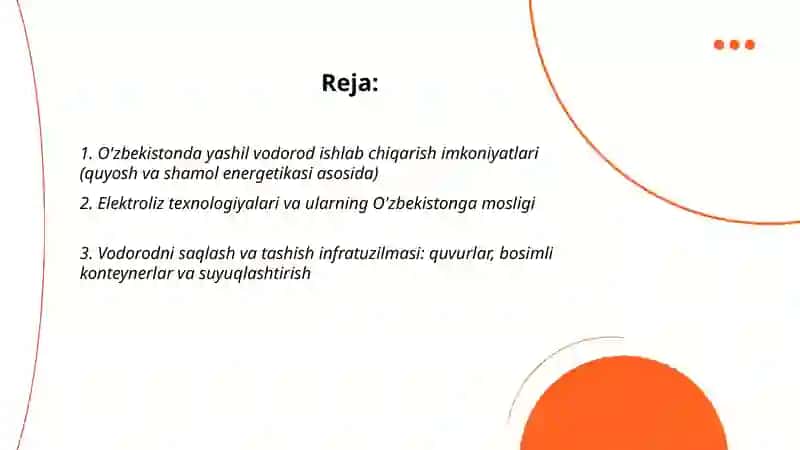 O'zbekistonda vodorod energiyasidan foydalanish istiqbollari 2