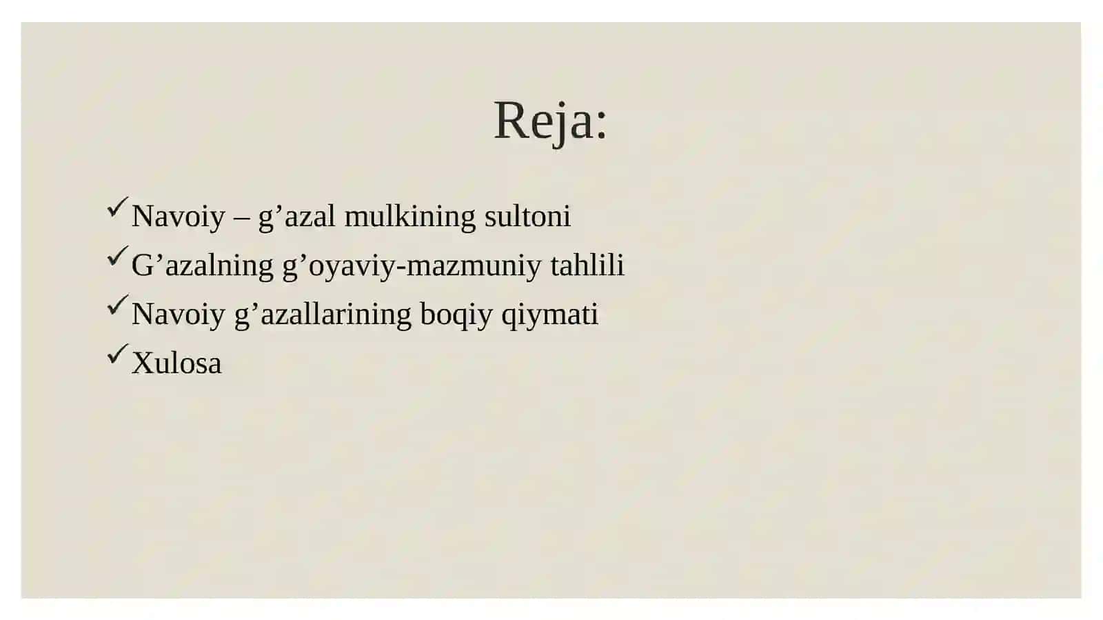 Alisher Navoiy gʻazallari tahlili 2