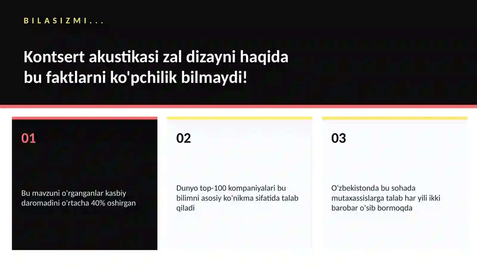 Kontsert akustikasi zal dizayni 2