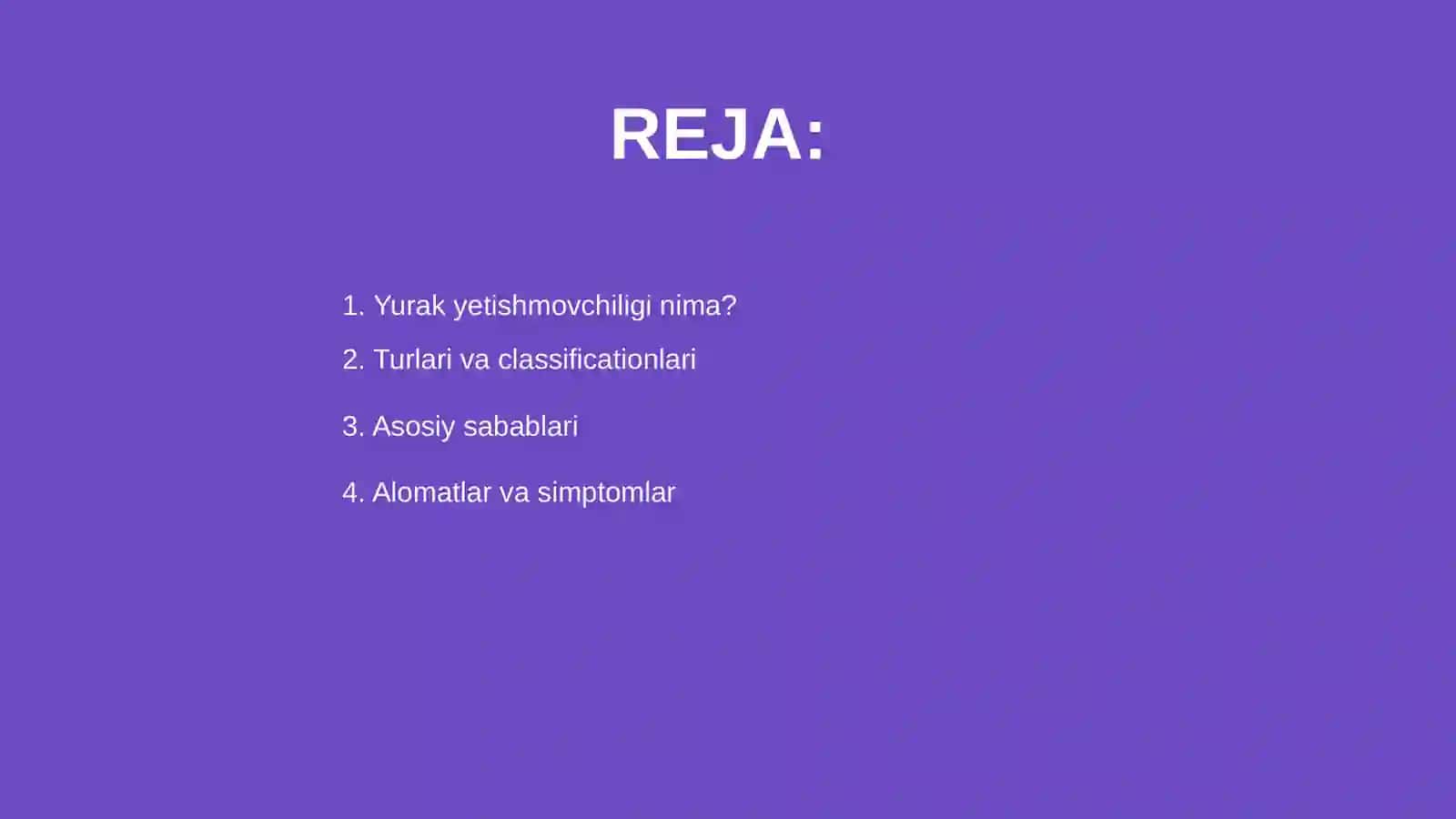 Yurak yetishmovchiligi 2