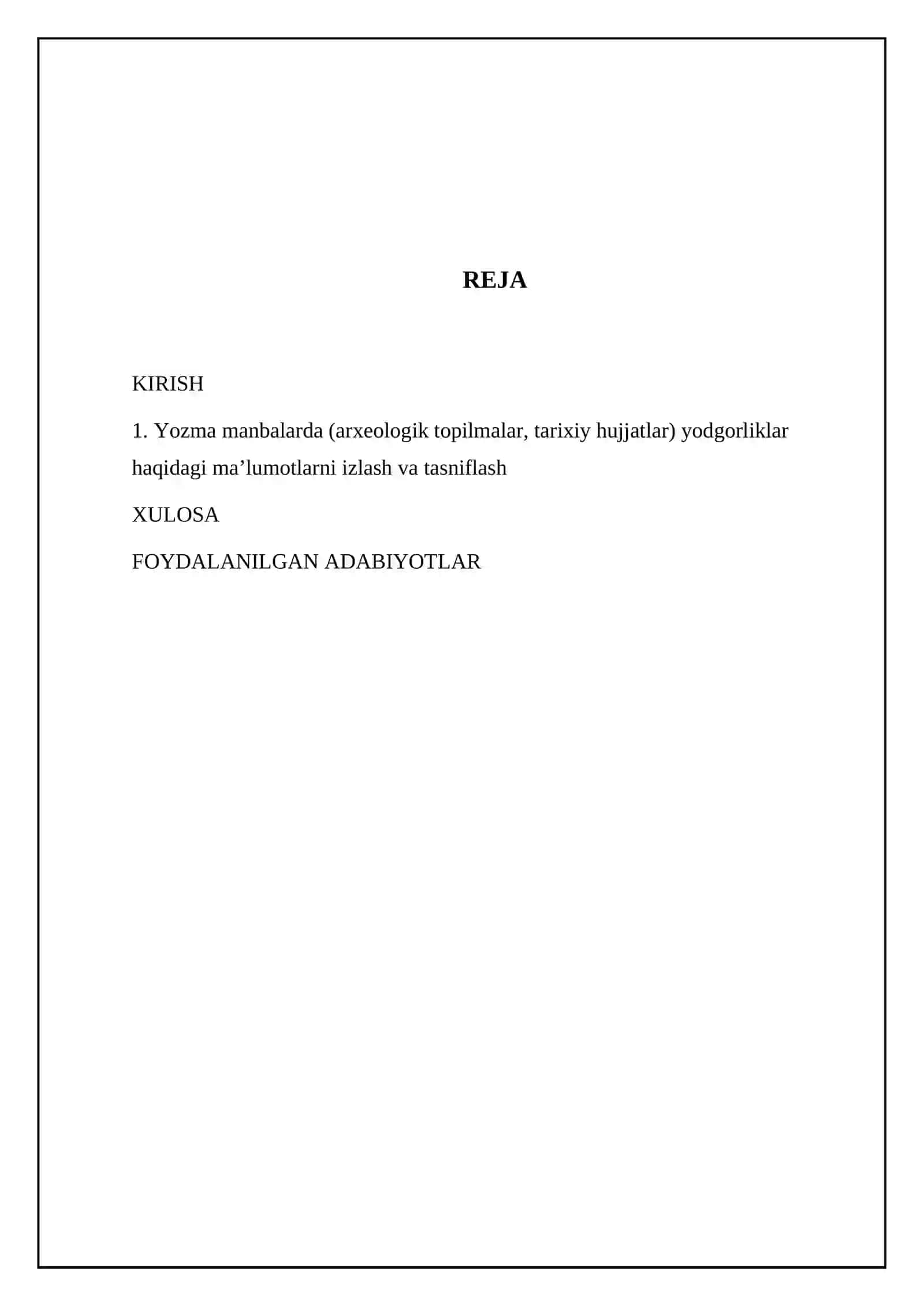Yodgorliklar haqida ma'lumotlar 2
