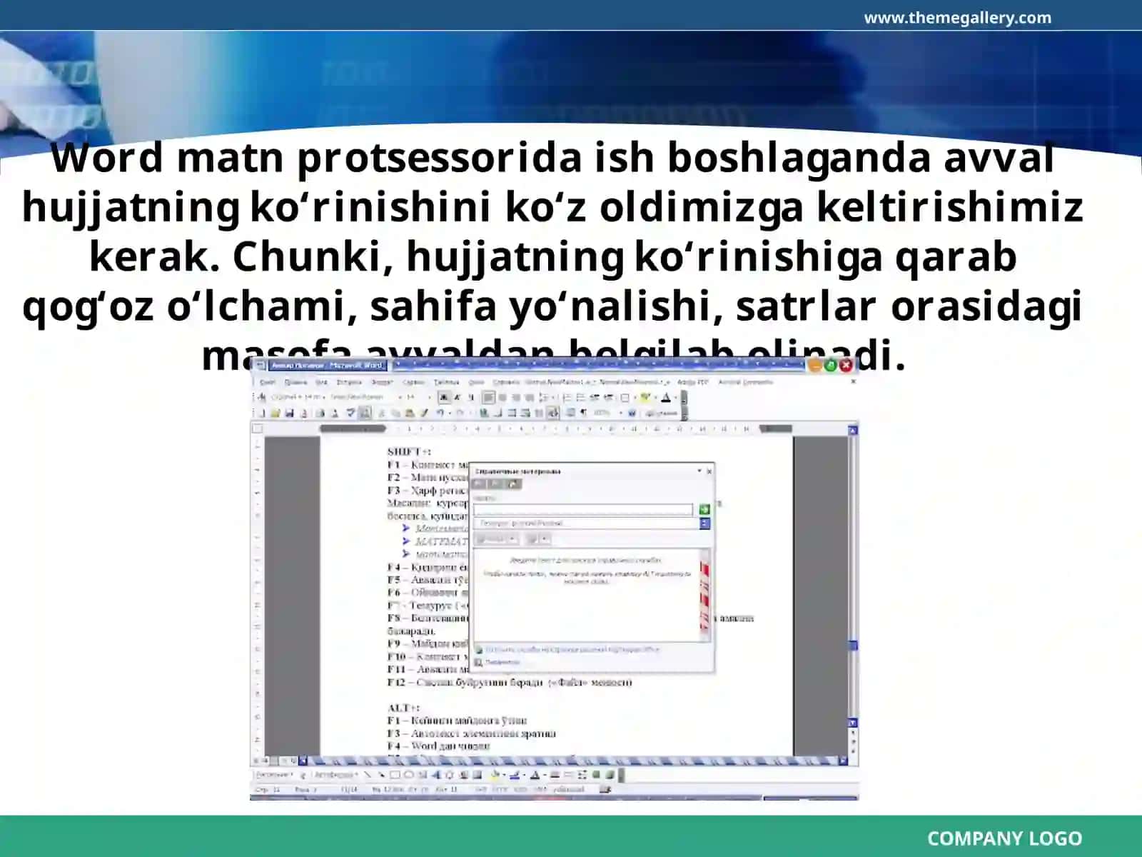 Hujjatlarning asosiy parametrlari 2