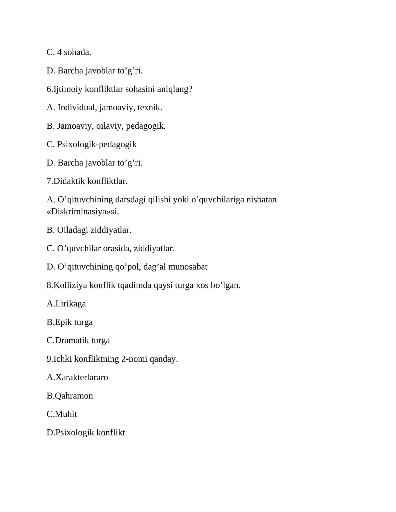 Konflikt so’zini ma’nosini ayting 2