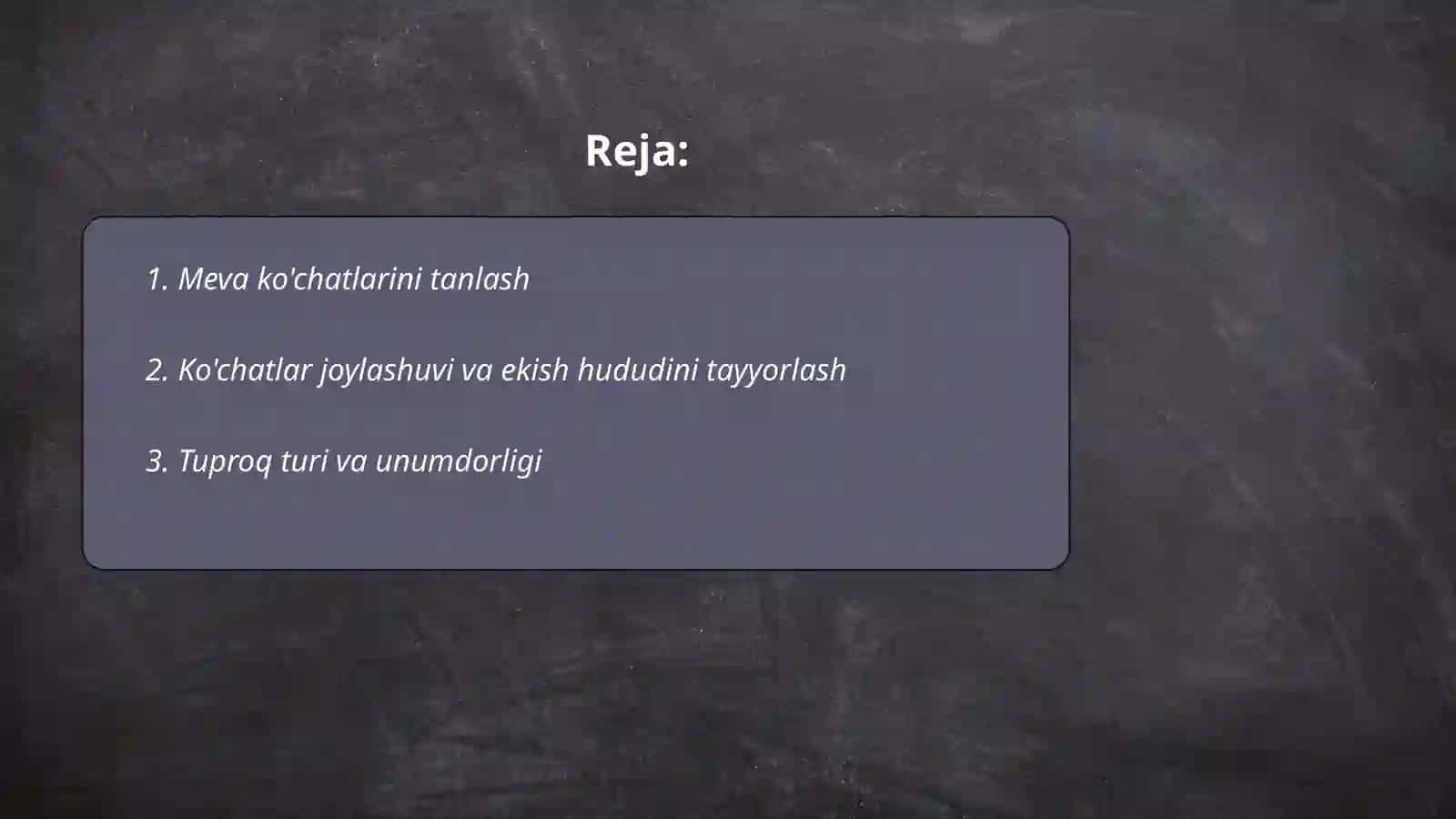 Meva ko'chatlariga shakl berish va ularni parvarish qilish 2
