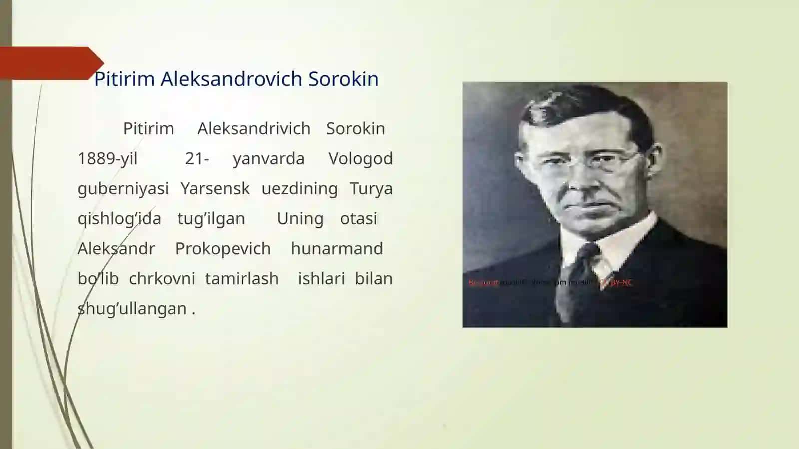 Pitirim Aleksandrovich  Sorokin “Urushning unitilgan omili” asari 2