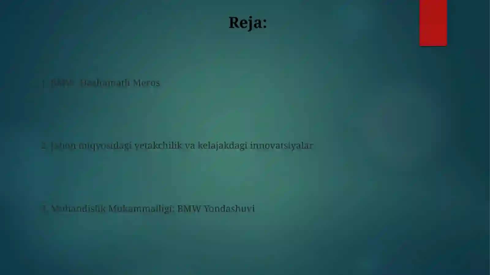 BMW: Hashamatli Meros 2