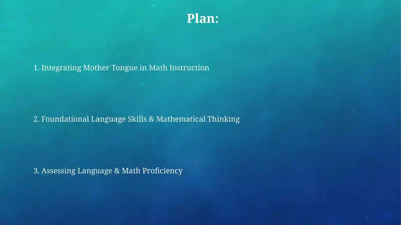 Mother Tongue and Mathematics for Primary School Teachers 2