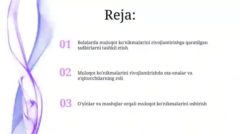 Bolalarda muloqot rivojlantirish boyicha faoliyat tashkil etish 2