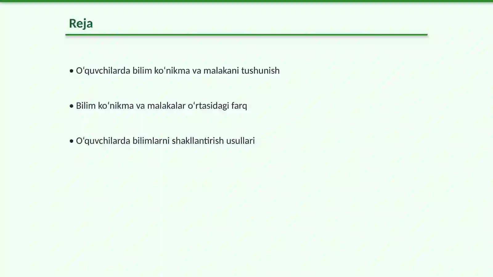 O‘quvchilarda bilim ko‘nikma va malakani tarkib toptirish muammolari 2