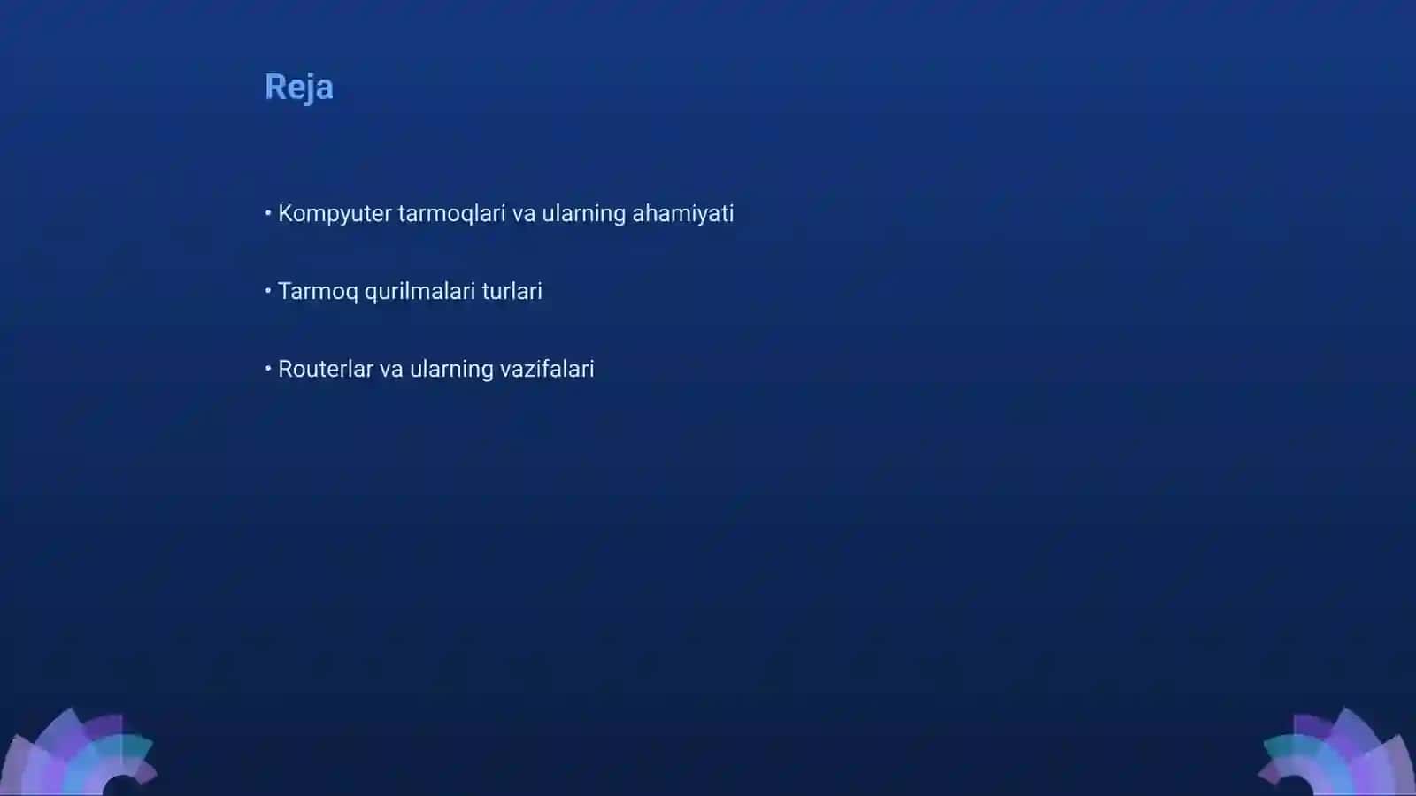 Kompyuter tarmoqlari vositalari va ularning turlari 2