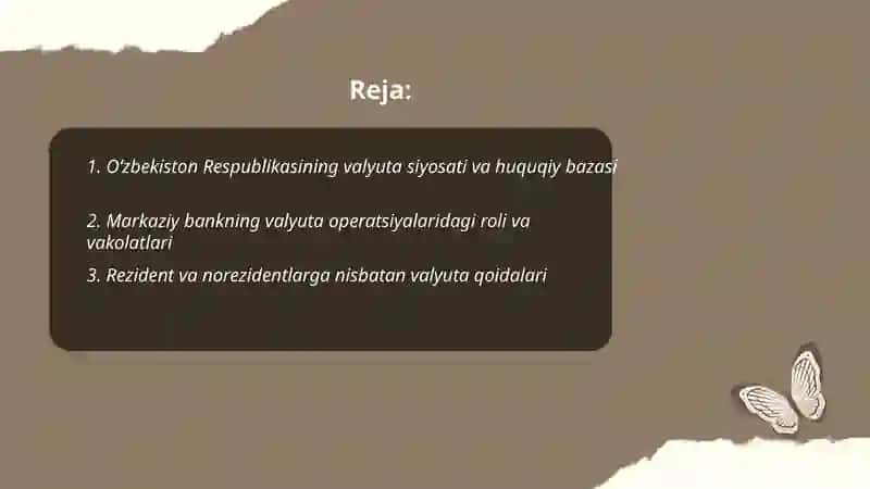 Oʻzbekistonda valyuta operatsiyalarini amalga oshirish tartibi 2