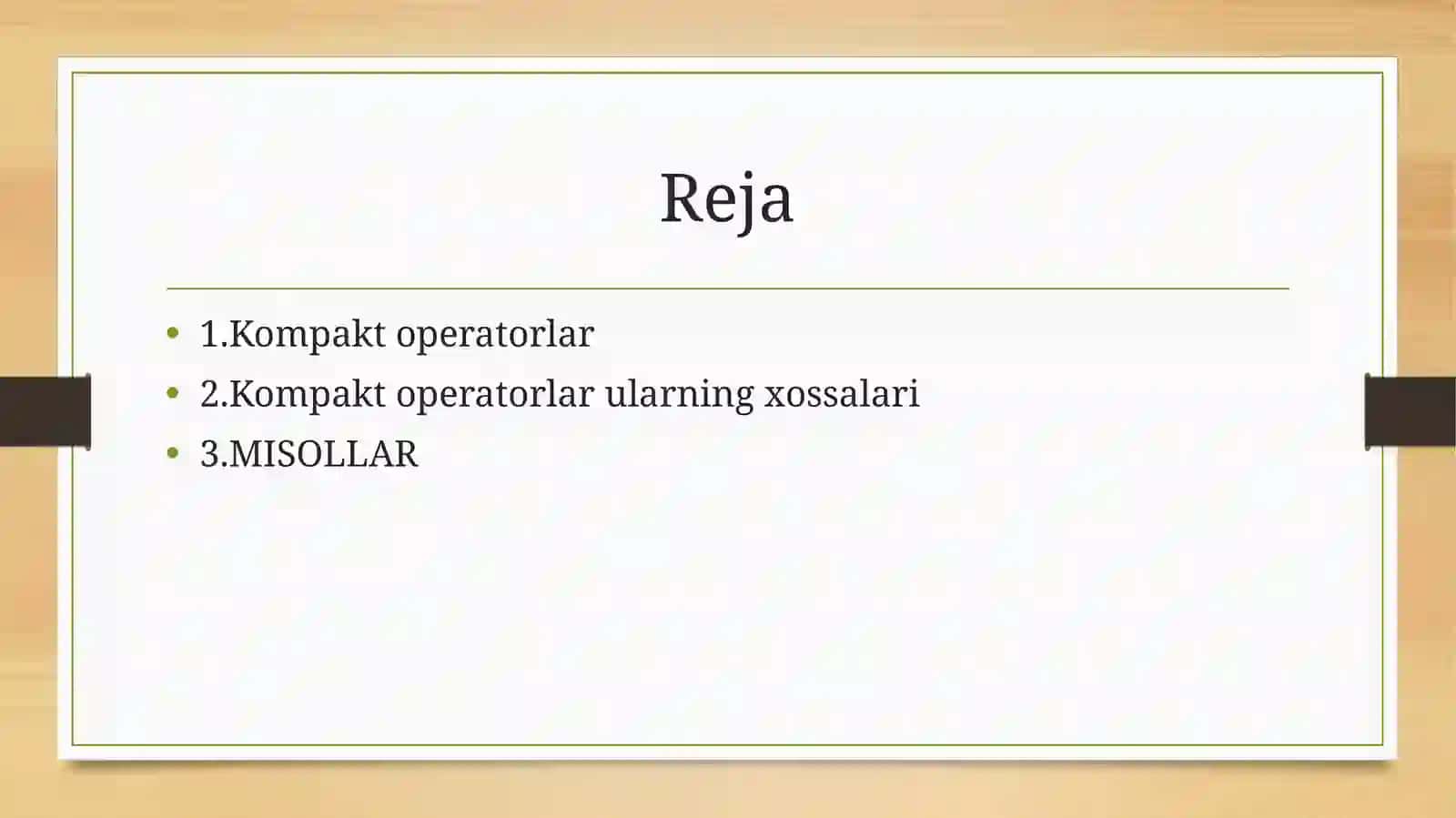 Compact operators and their features 2