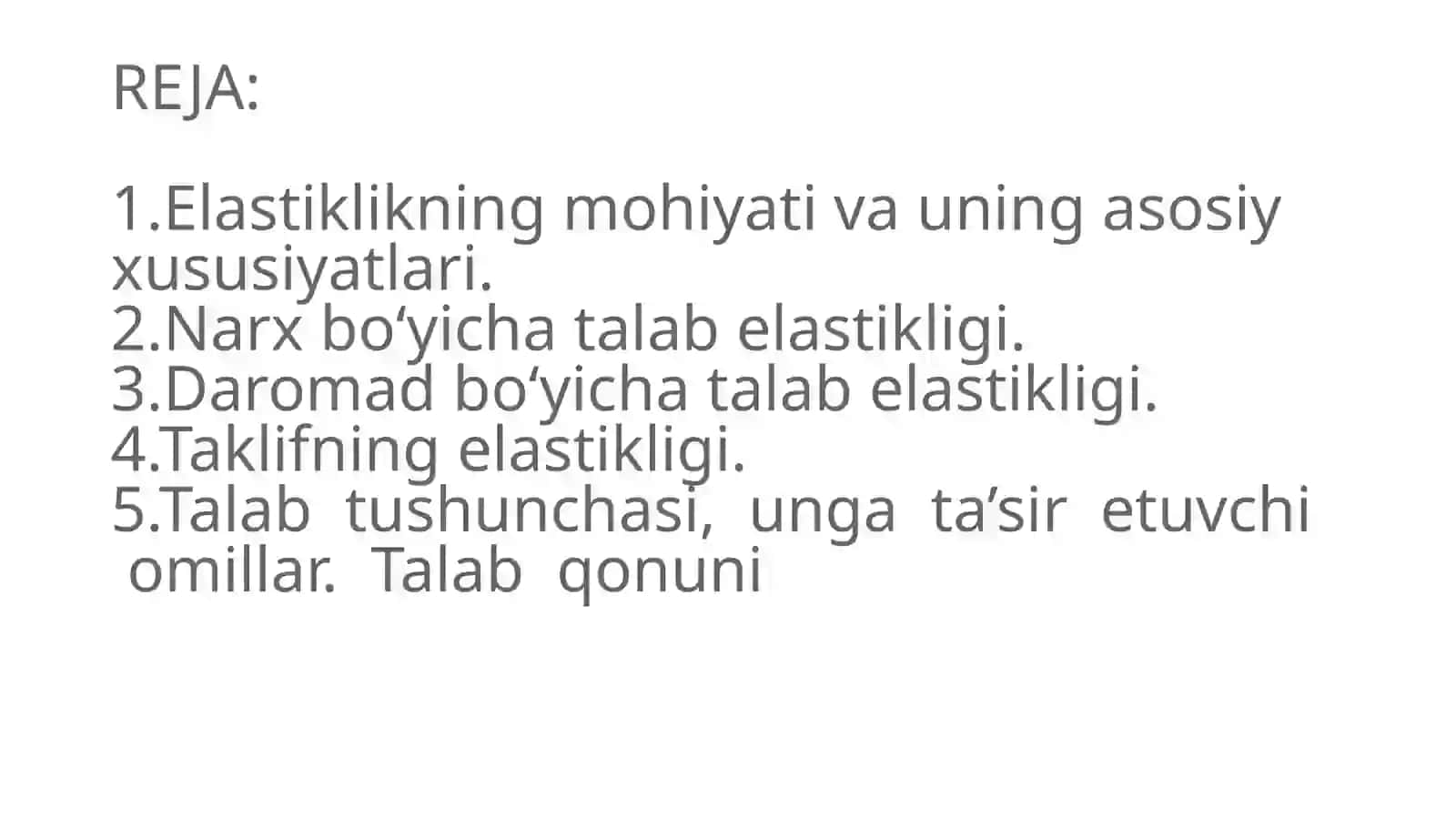 Talab va taklif elastikligiga ko’ra soliq yukini hisoblash 2