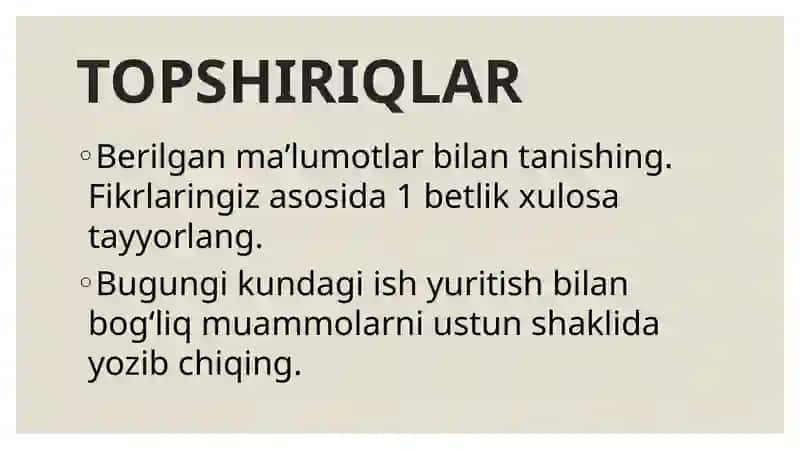 O‘zbekiston Respublikasida hujjatchilikning takomillashuvi 2