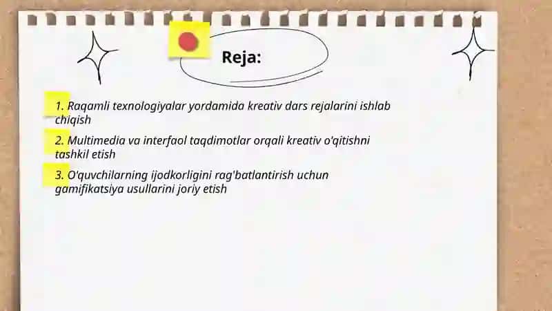 Kreativ òqitish faoliyatini tashkil etishda raqamli texnologiyalar 2