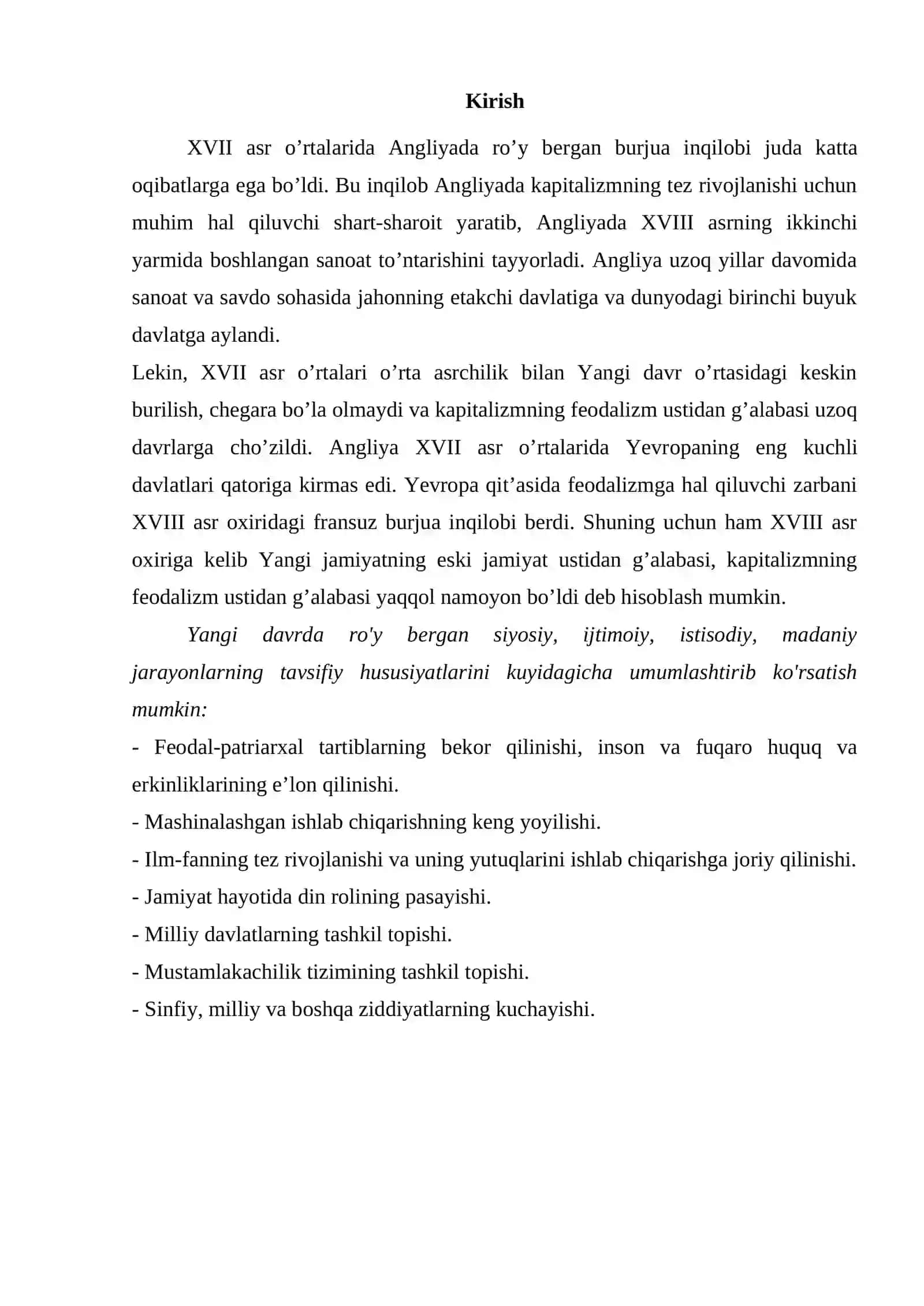 Buyuk Britaniya XVII - XX asr boshida 2