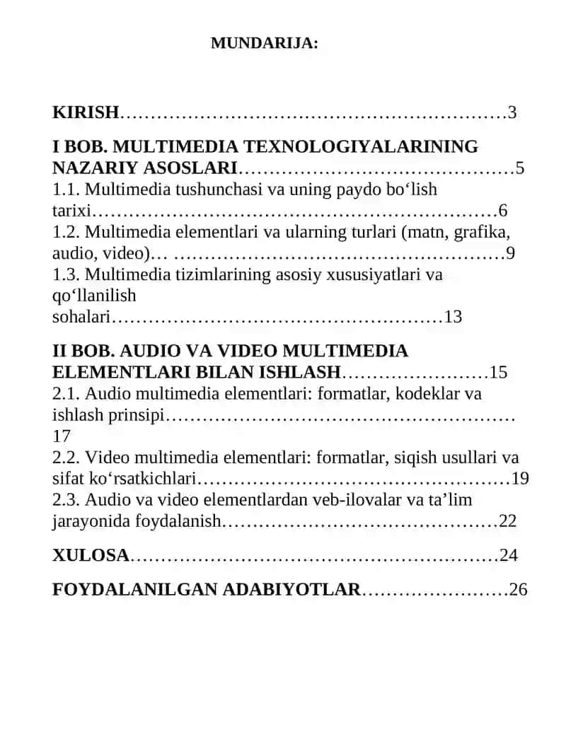Multimedia elementlari(audio, video) 2