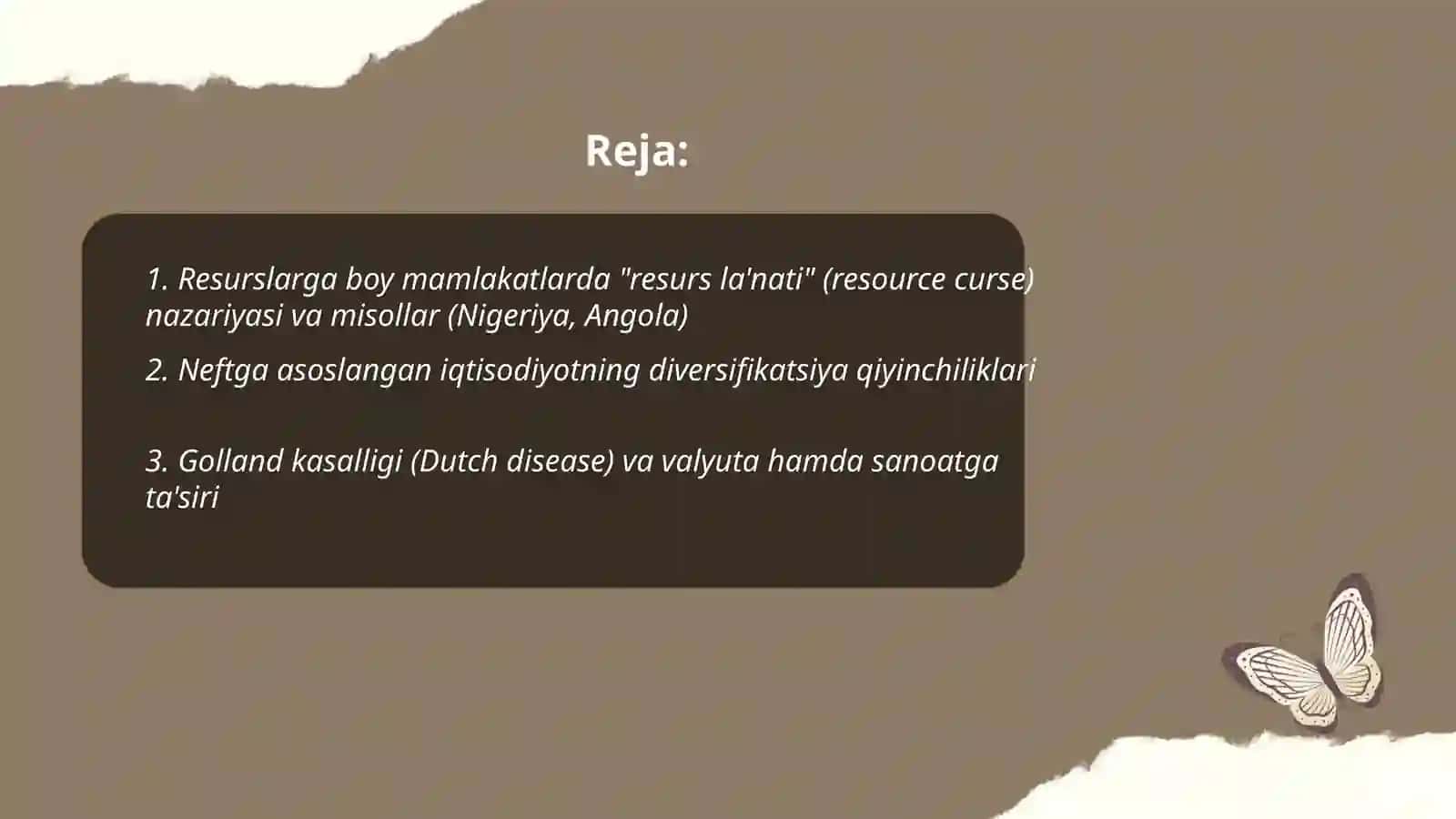 Tabiiy boyliklar: nega ba’zilar rivojlanib, ba'zilar qashshoqlikka botmoqda? 2