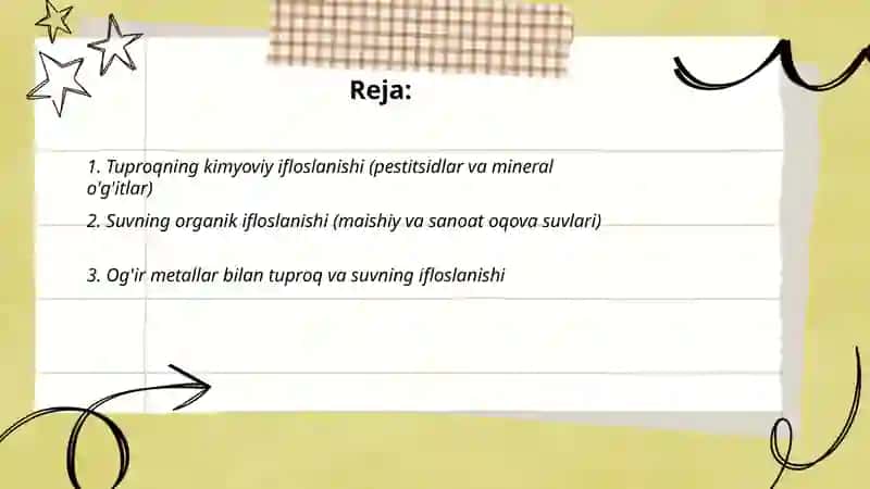 Tuproq va suvning ifloslanishi 2