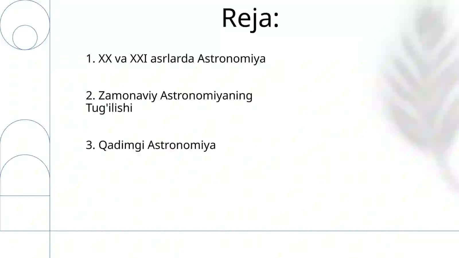Astronomiya fani rivojlanish tarixi 2