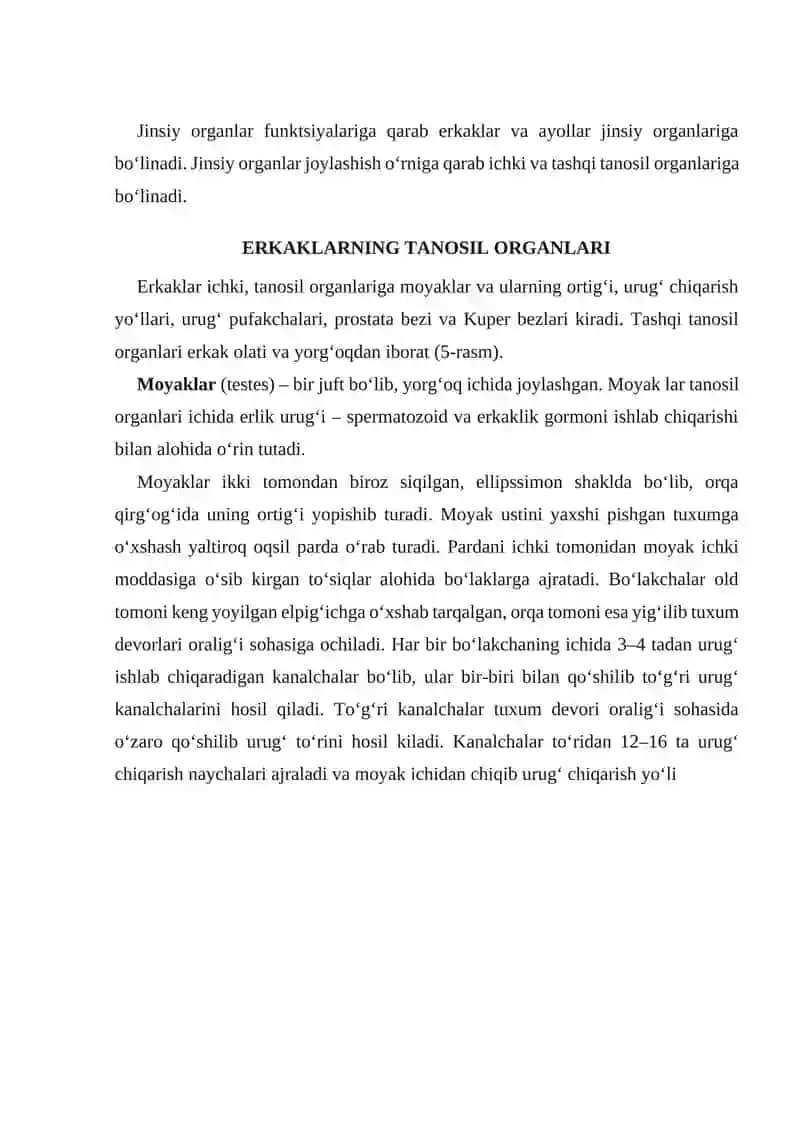 Erkaklarning tanosil organlari anatomiyasi va faoliyati 2