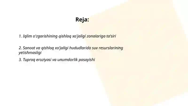 Sanoat va qishloq xo'jaligi geografiyasi fanining muammolari 2