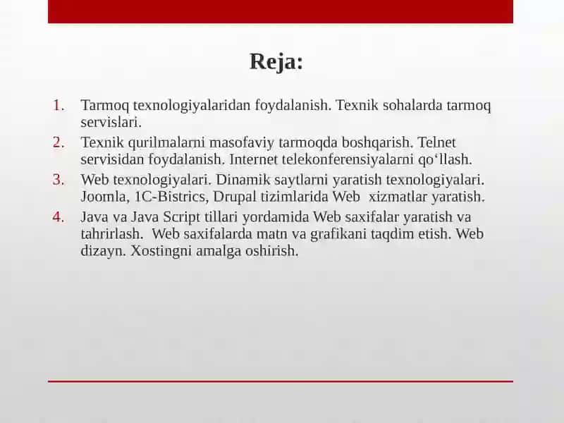 Axborot analitika va qarorlarni qabul qilishni qo'llab quvvatlovchi tizimlar 2