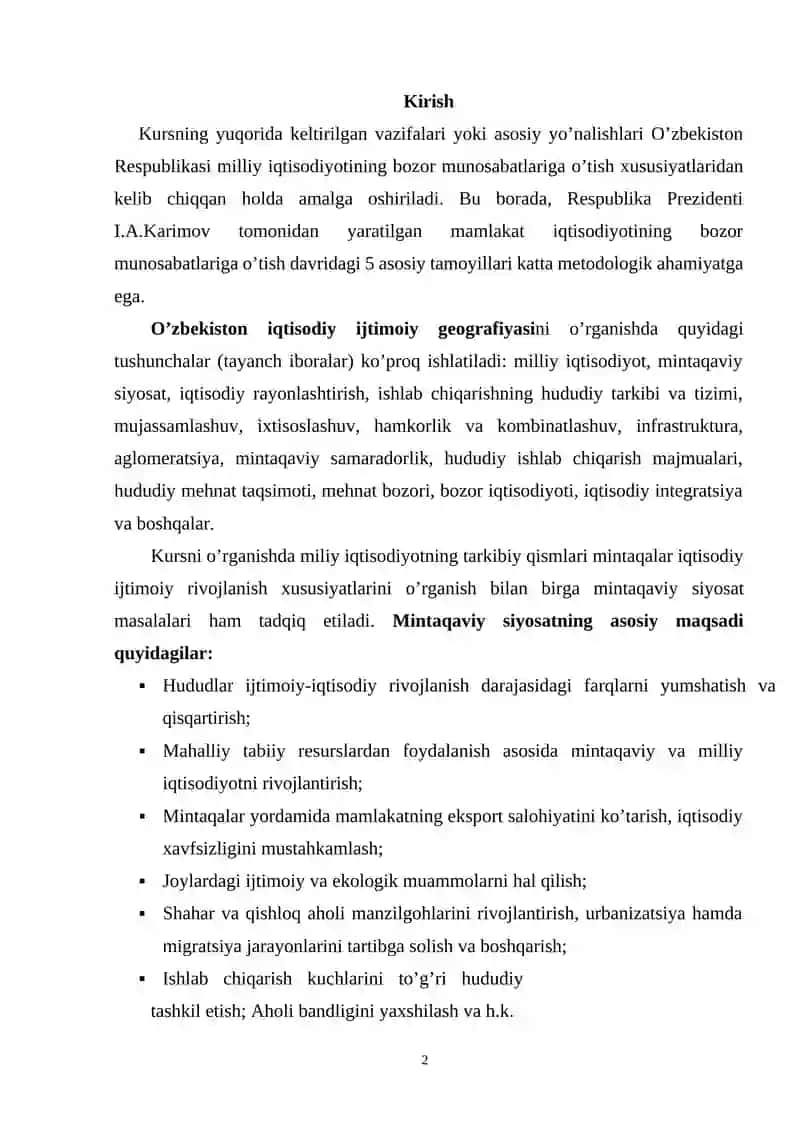 Amudaryo tumaniga iqtisodiy-ijtimoiy geografik tarif 2