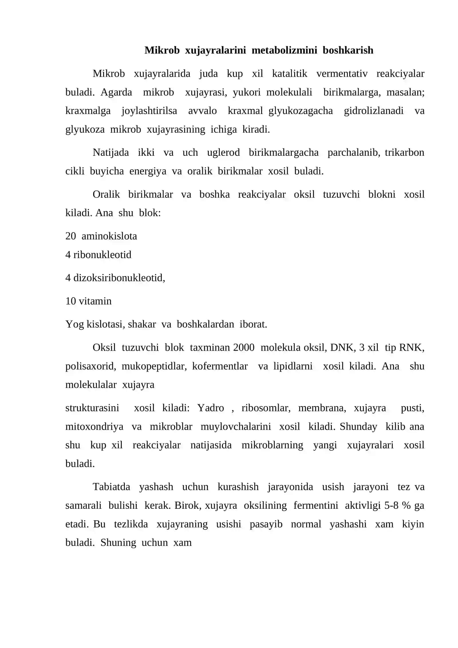 Mikroorganizmlardan sanoat asosida foydalanishning zamonaviy usullari 2