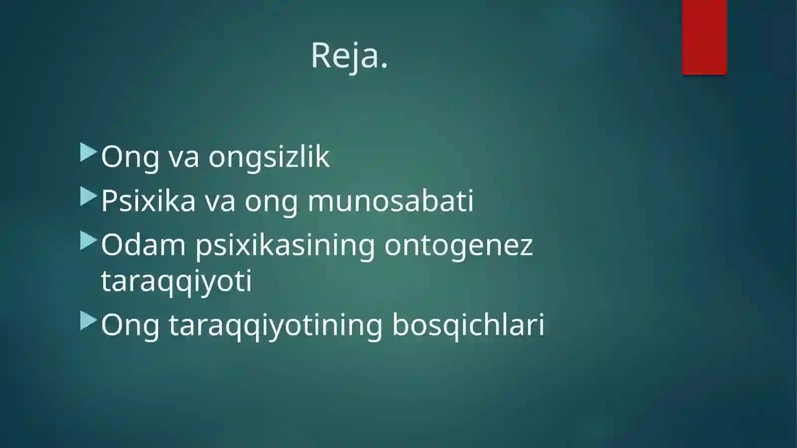 ONG TARAQQIYOTI VA ONGSIZLIK 2