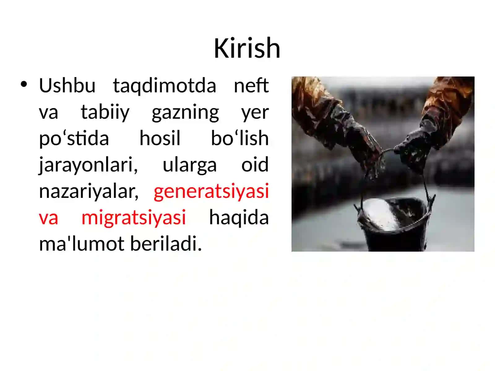 NEFT VA TABIIY GAZNING YER PO‘STIDA HOSIL BO‘LISHI VA SILJISHI 2