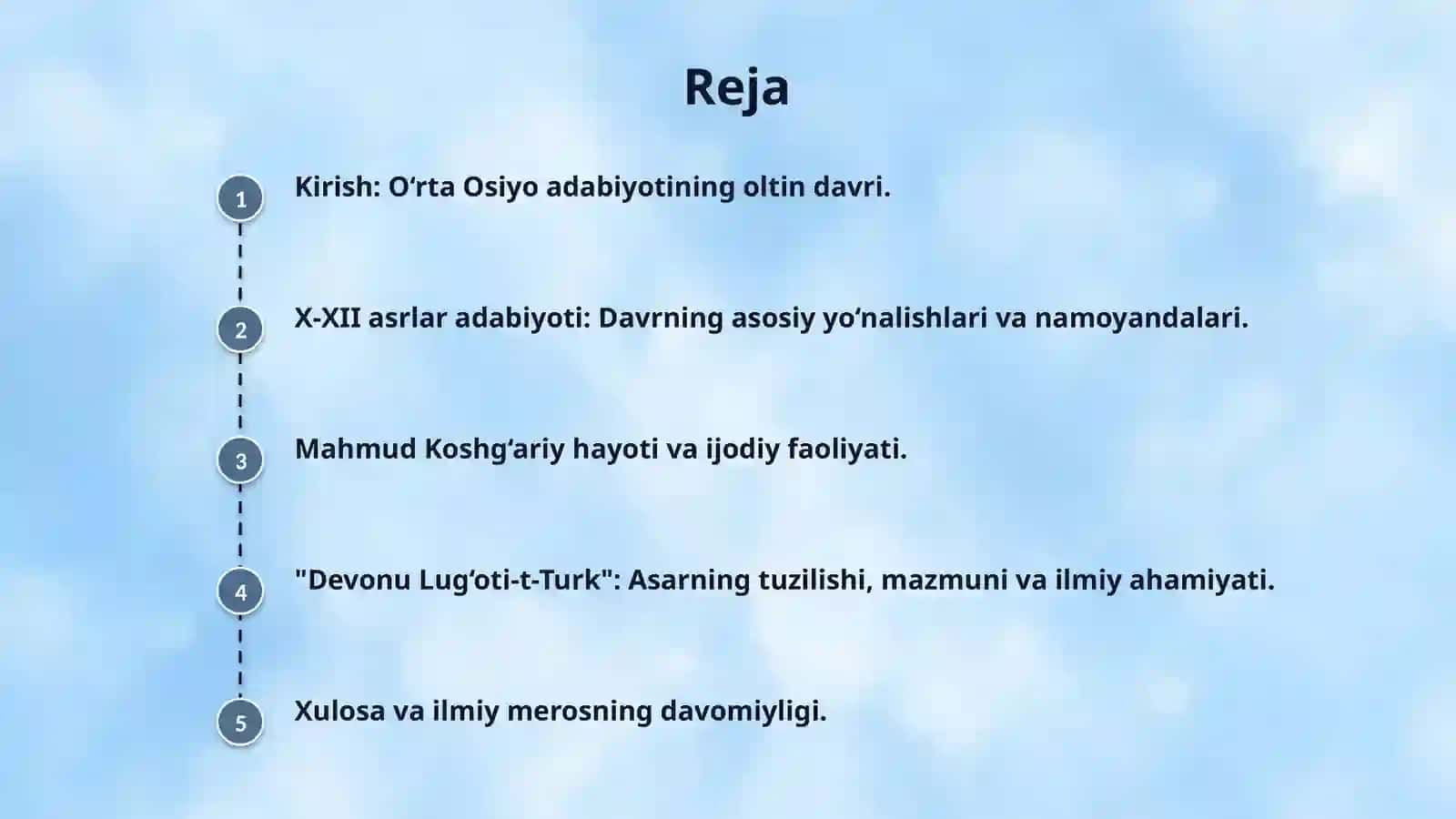 X–XII asrlar adabiyoti. Mahmud Koshg‘ariy va uning “Devonu lug‘oti-t-turk” asari 2