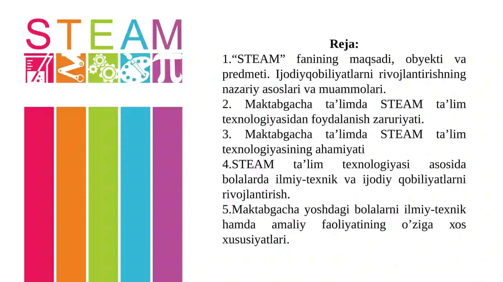 Маktаbgаchа tа’limdа STEАM tа’lim teхnоlоgiyаsi 2