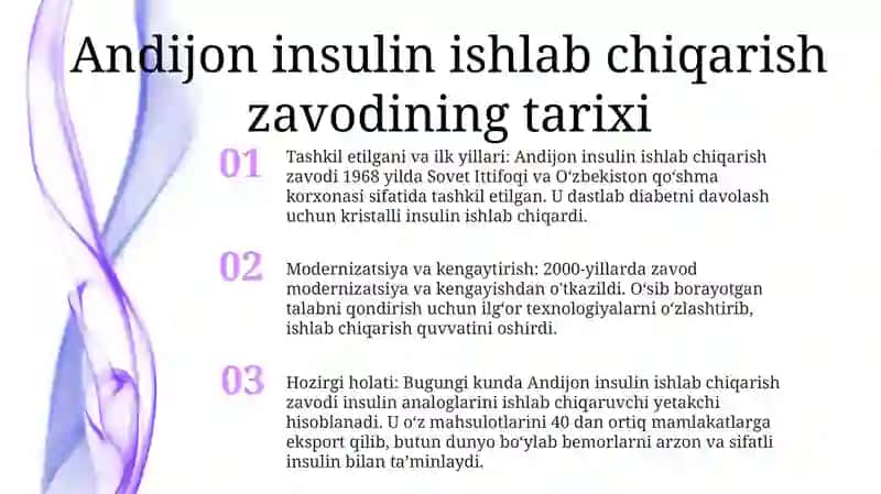 Andijon Insulin Ishlab Chiqarish Zavodi Bilan Tanishish 2