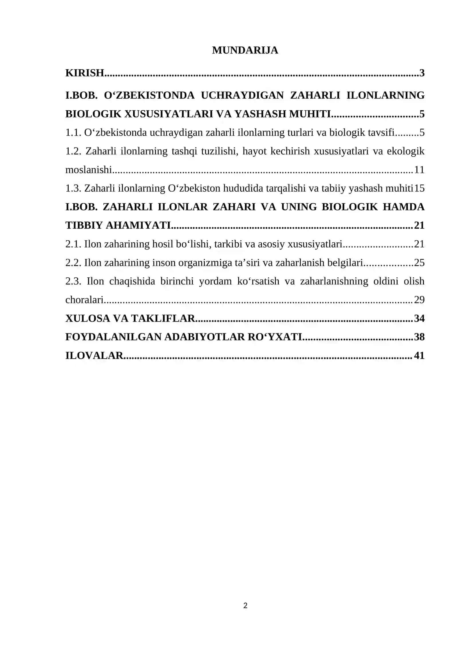 Oʻzbekistonda uchraydigan zaharli ilonlar va ular zaharining xususiyatlari 2