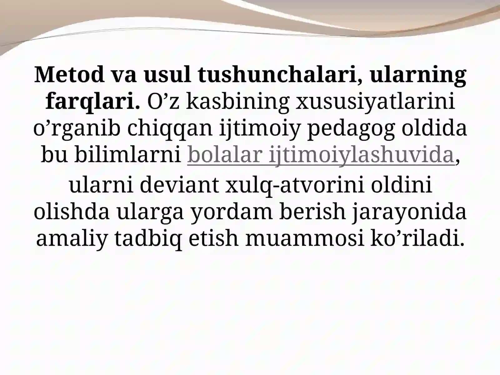 Ijtimoiy-pedagogik faoliyat metodikasi va texnologiyalari 2