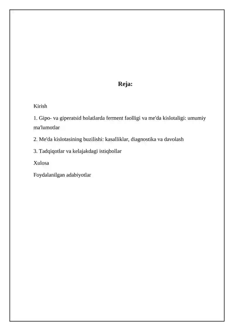 Fermentlar faoliyati oshqozon kislataligini gipo_va giperatsid holatlarni 2