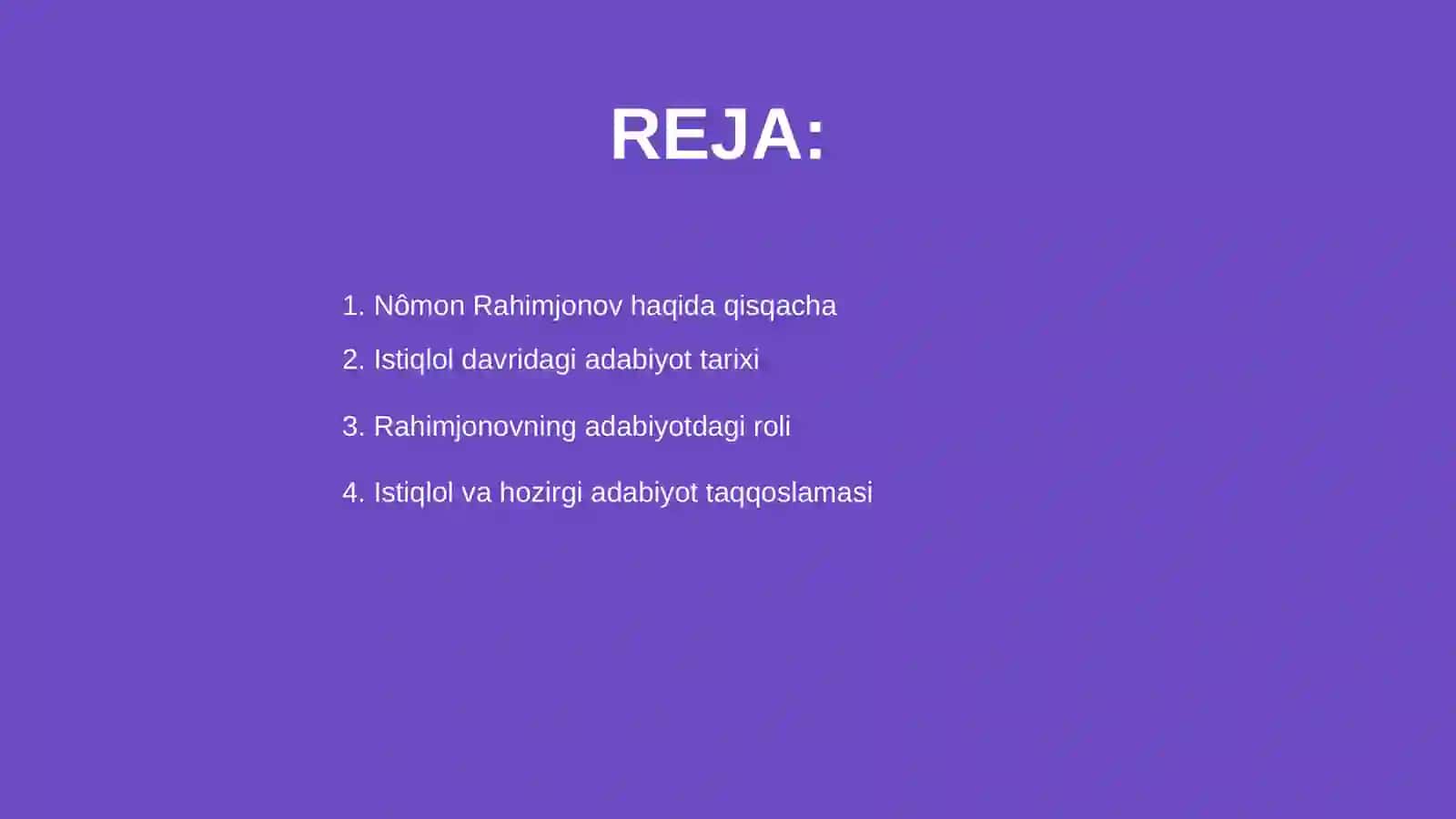 Nômon Rahimjonovning Istiqlol va bugungi adabiyot 2