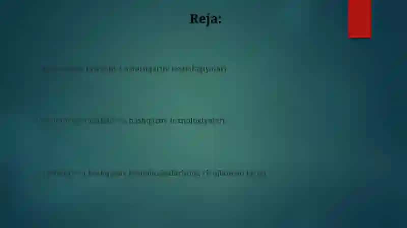 Tashkiliy-boshqaruv texnologiyalarini rivojlantirish 2