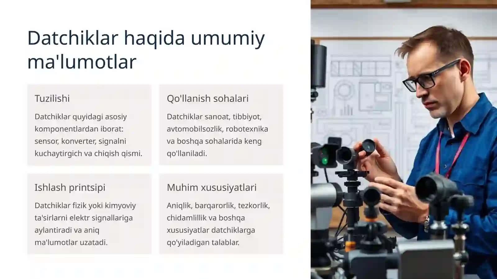 Datchiklar va ularning klasiffikatsiyasi 2