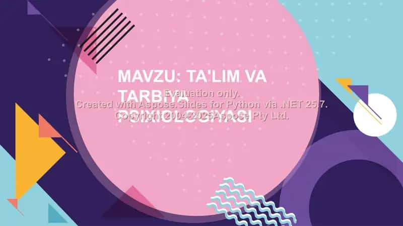 Umumiy psixiologiya fanidan tayyorlagan slayd 2