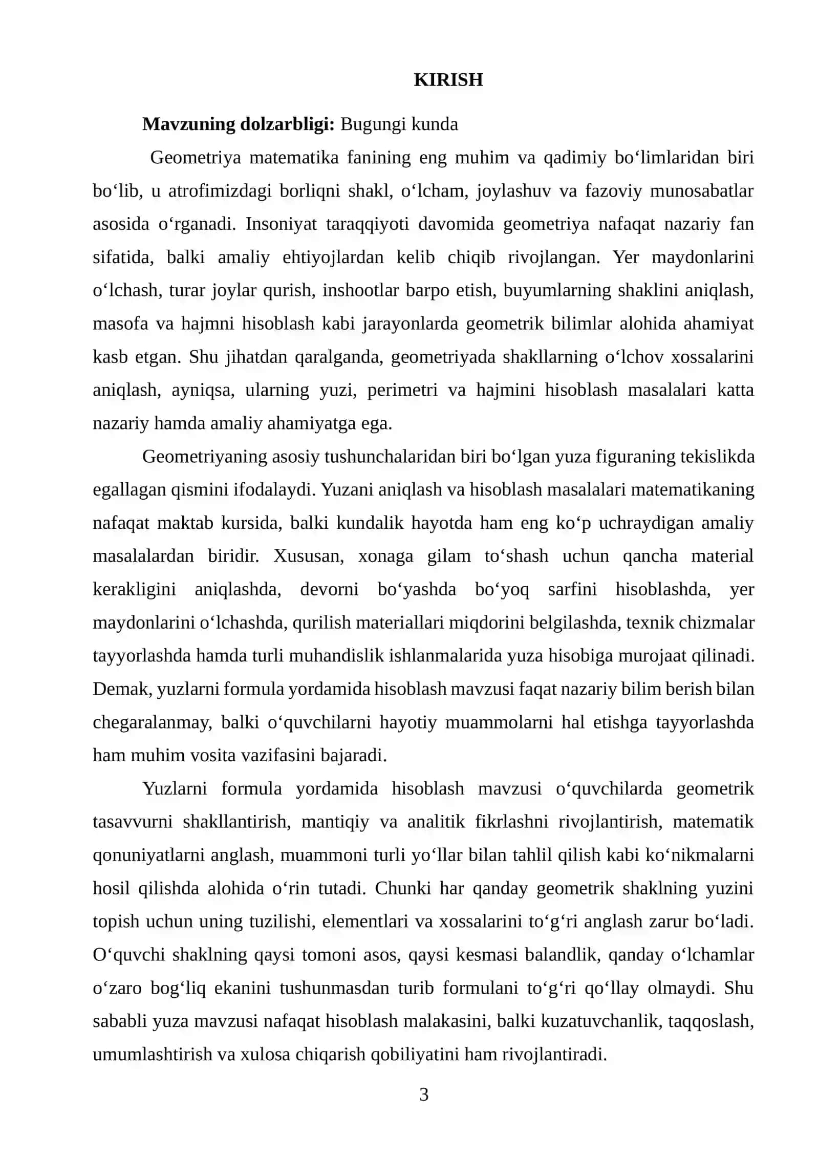 Geometriya fanining dolzarbligi 2
