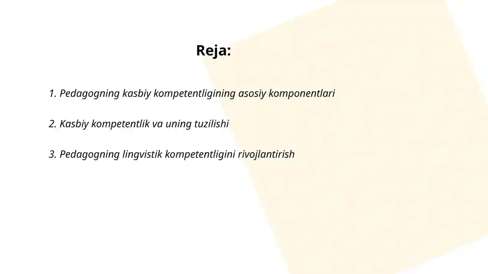 Pedagogning kasbiy kompetentligining tuzilishi va mazmuni 2