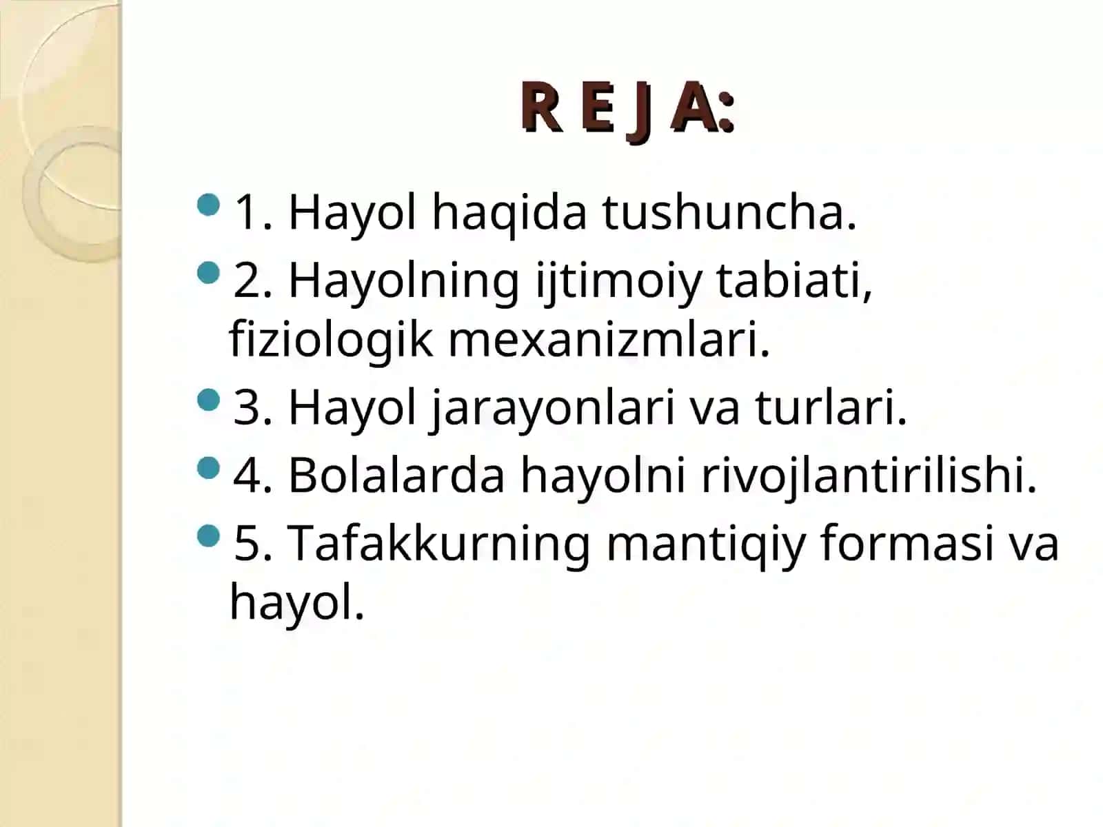 Hayol va uning turlari 2